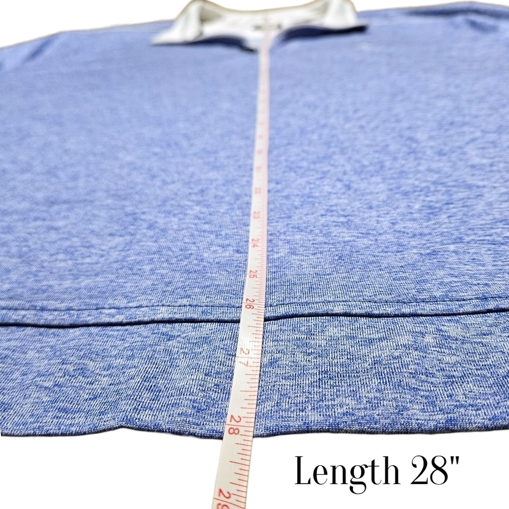 Mens Greg Norman Blue 1/4 Zip Pullover Golf Shirt XL PlayDry Shark Logo Athletic - Picture 11 of 12
